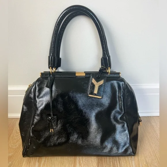 Yves Saint Laurent | Bags | Yves Saint Laurent Black Patent  display picture 3
